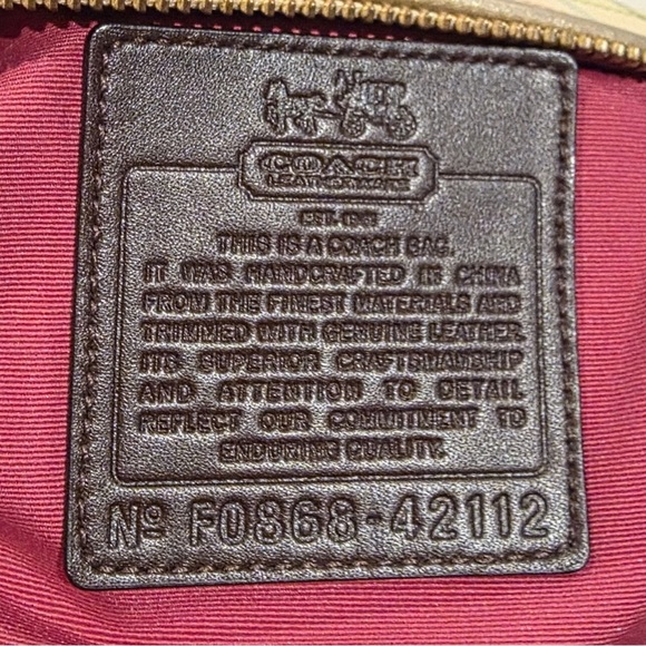 Coach Heritage Stripe Tattersall Crossbody Bag - Picture 3 of 4